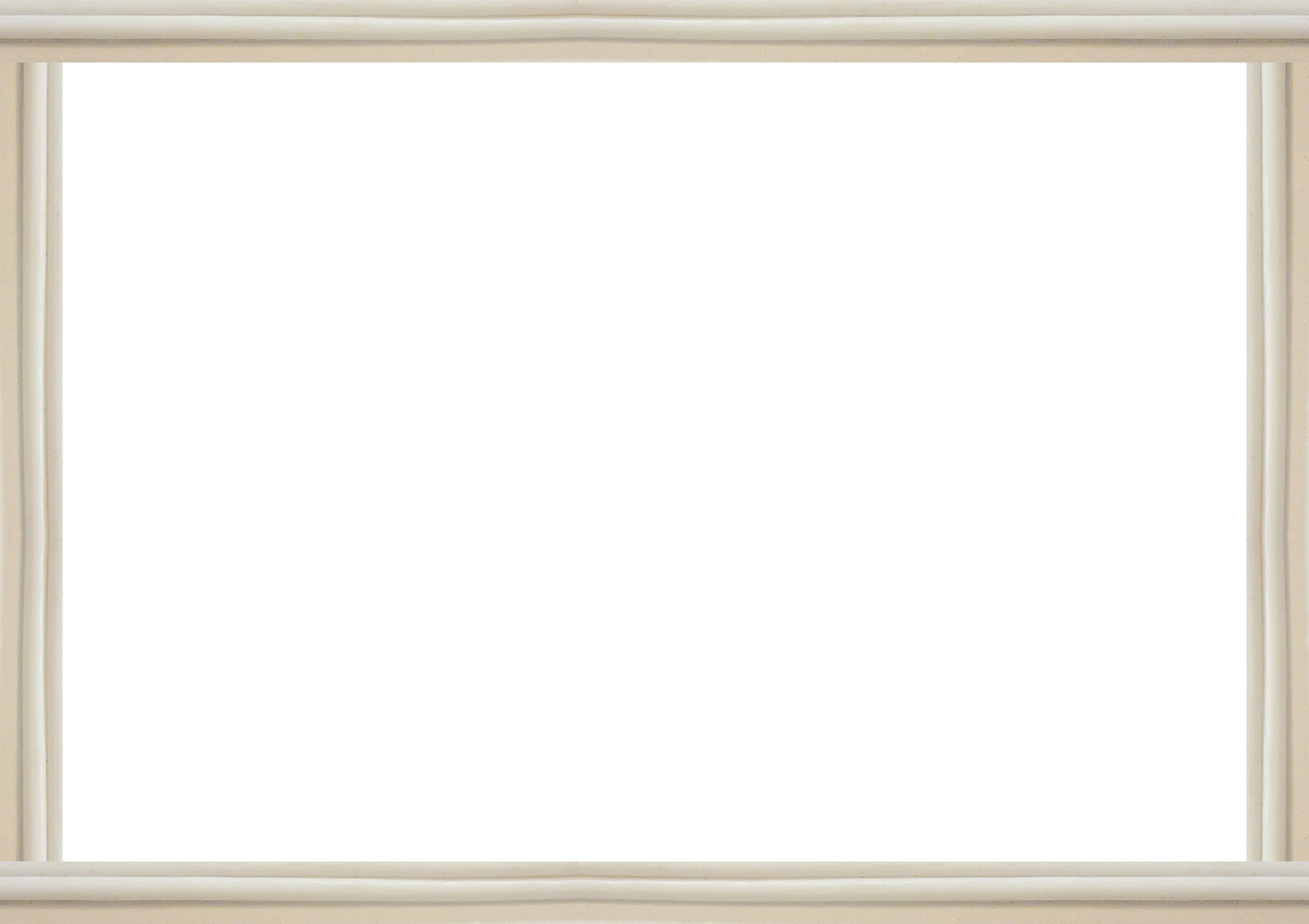 Landscape White Frame with Cable Borders